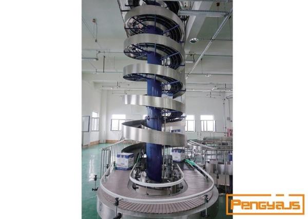 Carbon Steel Diameter 2000mm 50kg/M Gravity Roller Spiral Conveyor