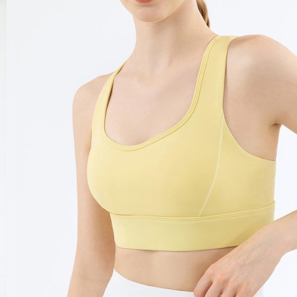 Nylon Water Drop Yoga Bra High-intensity Women Sports Underwear