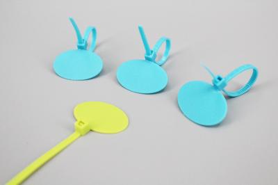 DM-3*90mm customized marker cable ties numbered chicken ties with oval board