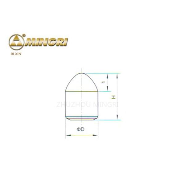 Поверхностный законченный карбид вольфрама застегивает сферически и параболистические формы вводят