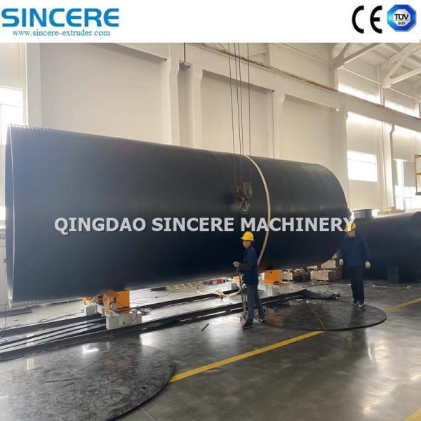 Máquina de fabricación de tanques de agua por soldadura de plástico con modelo espiral automático y método de soldadura de costura