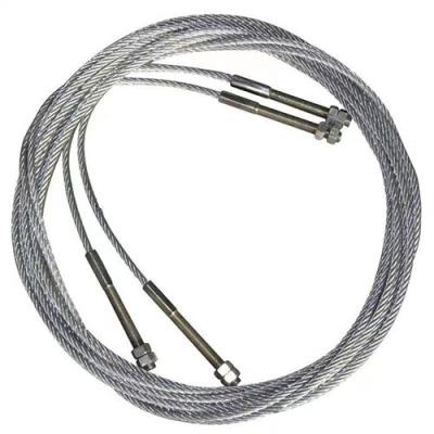 High Strength Steel Car Lift Cable 6mm Diamter For Car Maintenance