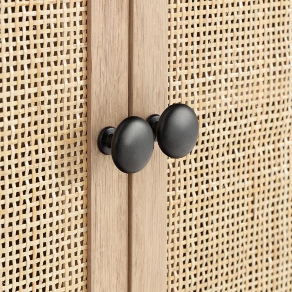 Decorative MDF Slat Wood Cabinet Sideboard Kitchen Apartment