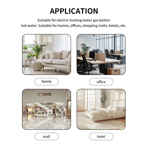 SIXWGH WIFI Smart Thermostat, Voice Control & APP Programmable Thermostat for Electric Heating Water Boiler Home and Office Use