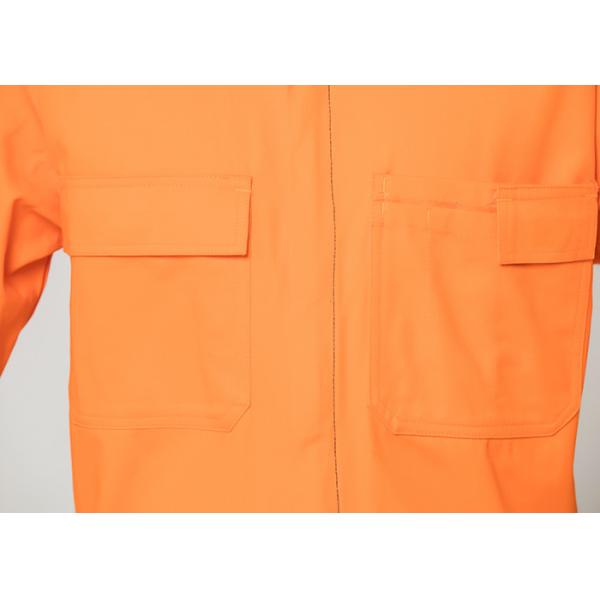Double Stitching Safety Work Clothes High Visable Orange Jacket Bib Pants Suit