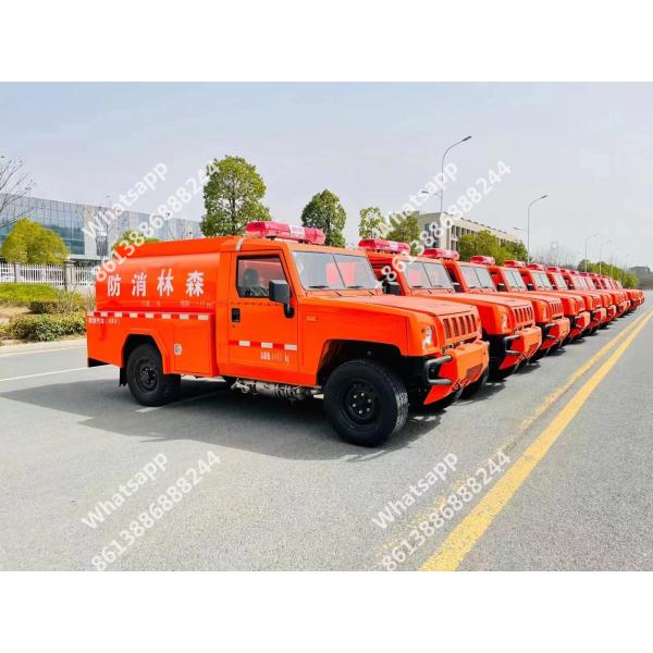 4X2 2000 Liters Cross-country Water Fire Truck