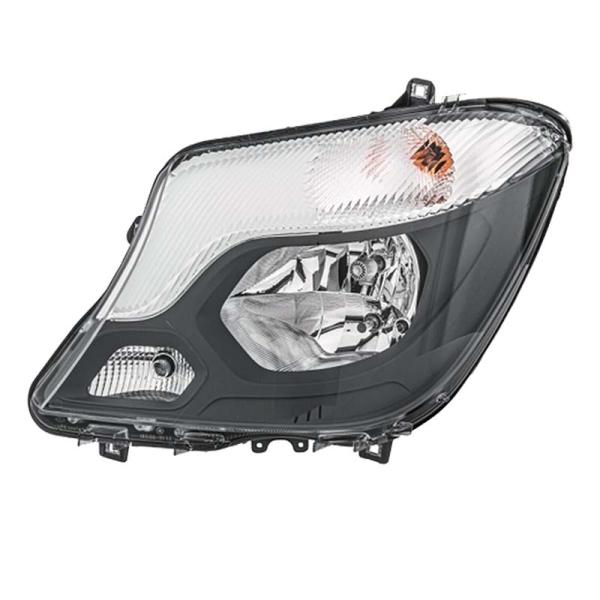 Bulb Shape Code H7 Auto Spare Parts for Mercedes-Benz Sprinter W906 Modified Headlamp Assembly 2006-2013 Daytime LED Streamer Lamp OE 9068202361