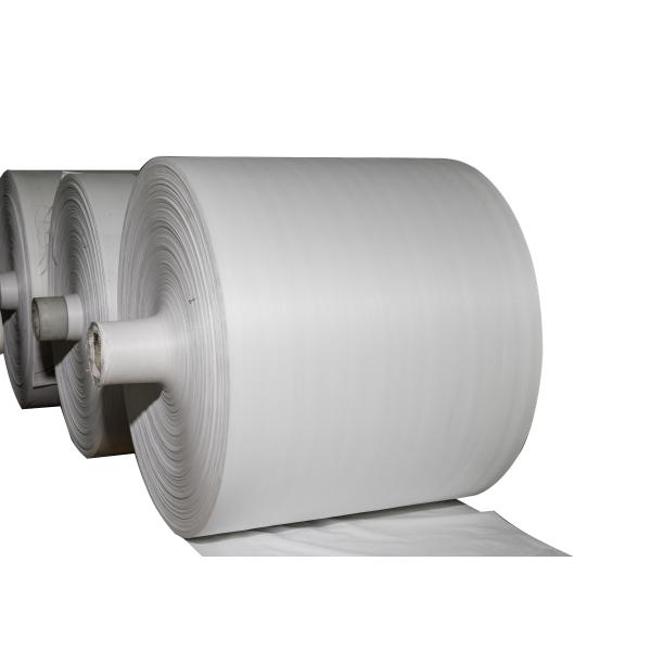 Printed Recycled PP Woven Fabric High Tensile Strength Tear Resistant 30 - 80 cm Width
