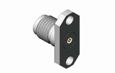 K2.92mm Female Stainless Steel 2-hole Flange RF Coaxial Connector With Micro-strip