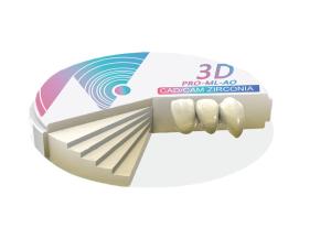 Disque de zirconia dentaire translucide de 42 à 49%