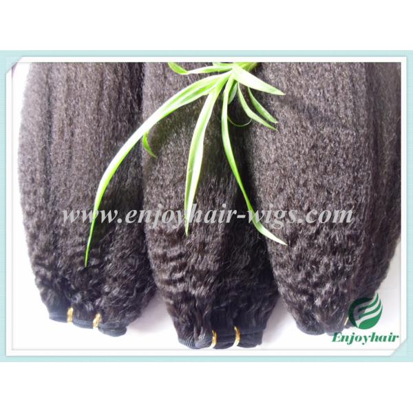 Peruvian 5A virgin remy hair weave ,natural color(can be dye) kinky straight 10''-26''