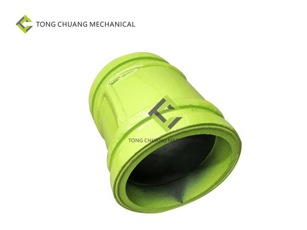 HRC65 Concrete Pump Spare Parts Double Layer Angle Pipe 125*R240-6°