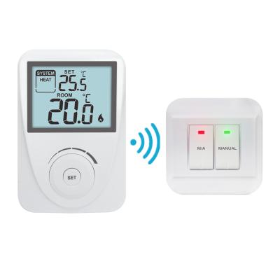 Energy - Saving White Color Wireless RF Room Thermostat For Temperature Control