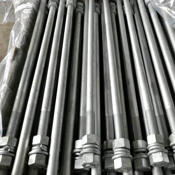 Heavy Structural Bolt F1554 Grade 36/ 55/ 105 Anchor Bolt Staight Type For Industrial Construction