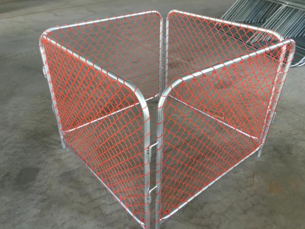 Rubbish Cage 50mm*50mm orange chain link infilled mesh construction barriers