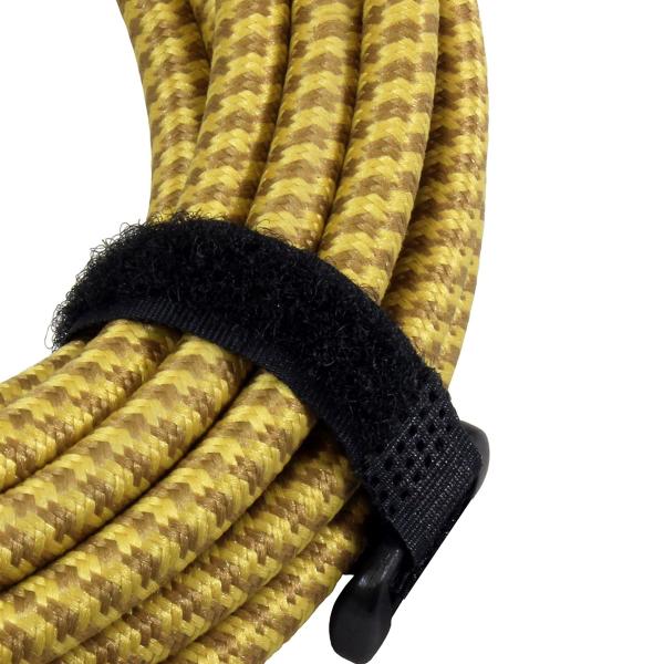 Durable Braided 3M 10FT Right Angle Straight 1/4 TS Jack Electric Instrument Guitar Patch Cable