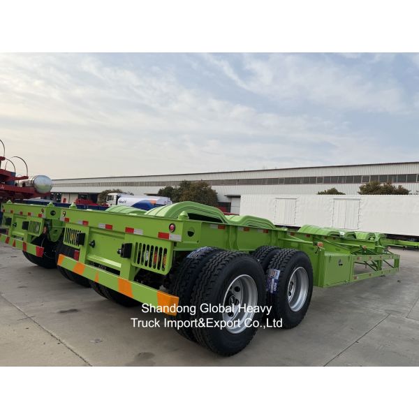 Heavy Duty 50ton 2axles Lowbed Semi Trailer for Heavy Construction Equipment Transport