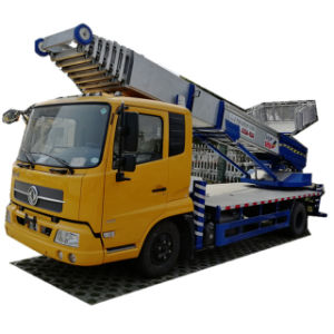 Truck Mounted 16m Aerial Work Platforms woith Water tanker High Performance Whtsp:+8615271357675