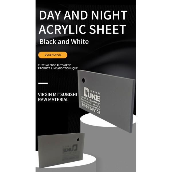 Duke Blue And White Day& Night Acrylic Sheet для рекламного дисплея светодиодных ламп