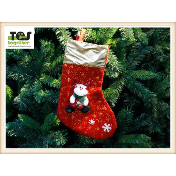 non-woven big size christmas sock decoration/OEM O ODM