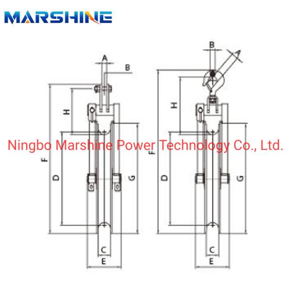 Oxygenation Single Sheave Cable Conductor Blocks Pulley Block for Wire Stringing