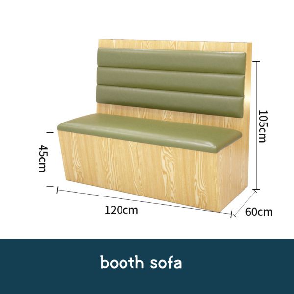 Commercial Restaurant Leather Booth Sofa Seating Cafe Shop Table and Chairs Wooden Furniture Set Restaurant Table and Chairs