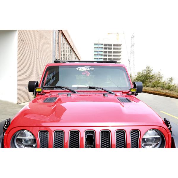 Aluminum Alloy Black LED Driving Light Bracket A Pillar Mounting Bracket For Jeep Wrangler JL JK
