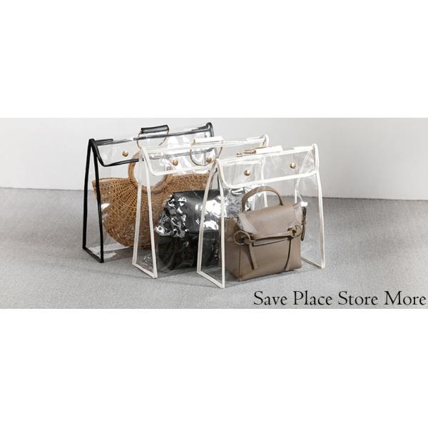 Fashionable Design Luxury PVC Handbag Purse, Organizer Dust Cover, Bag Protector, Magnetic Snap Closure