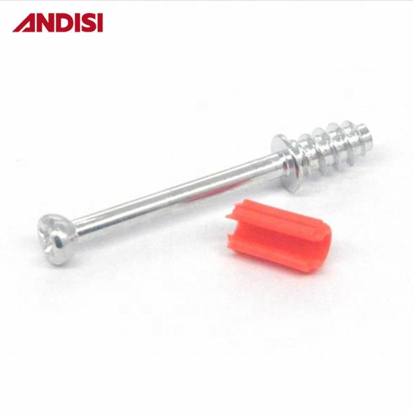 Other Furniture Hardware Mini Fix Dowel Cabinet Connector Bolt Plastic Self Tapping Screw
