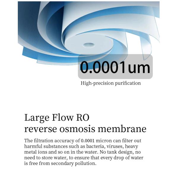 RO Kitchen Home Water Purifier Undersink 60L/h