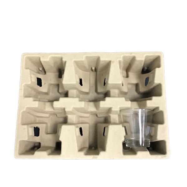 Biodegradable Eco Tray Packaging Waterproof Oilproof For Bottle Dry Press