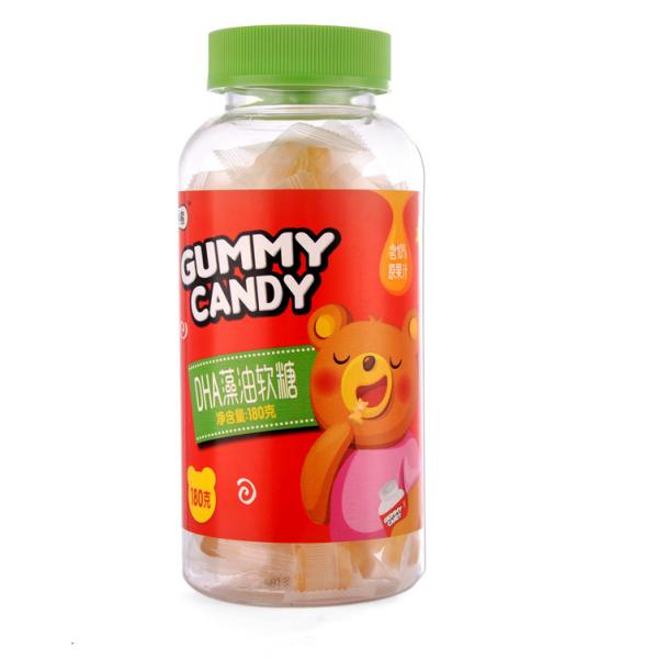 Candy Coated Gelatin Gummy Bears Gummy Omega 3 Supplement Helps Brian Development