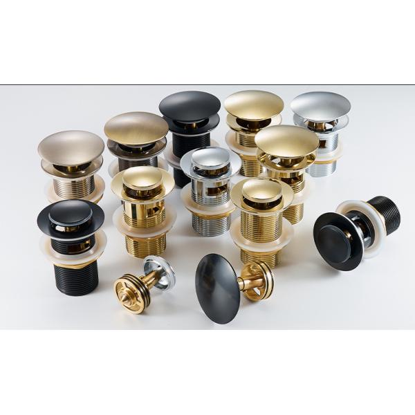 Bathroom Basin Sink Drain Filter with Pop Up Bathtub Stopper and Upgraded Brass Core