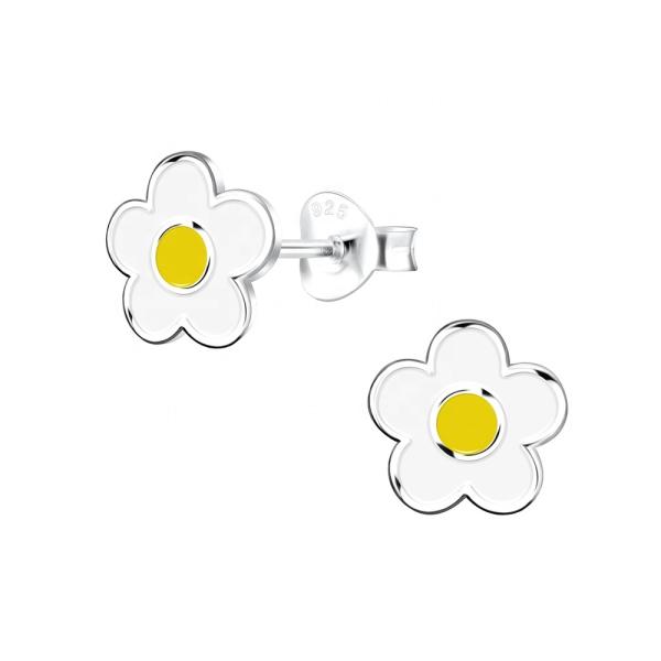 Boucles d'oreilles à clous hypoallergéniques pour enfants en argent sterling 925 plaqué or 18 carats