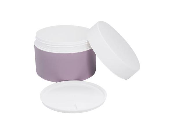 frasco de creme plástico cosmético do tampão de parafuso do recipiente de 200g PP