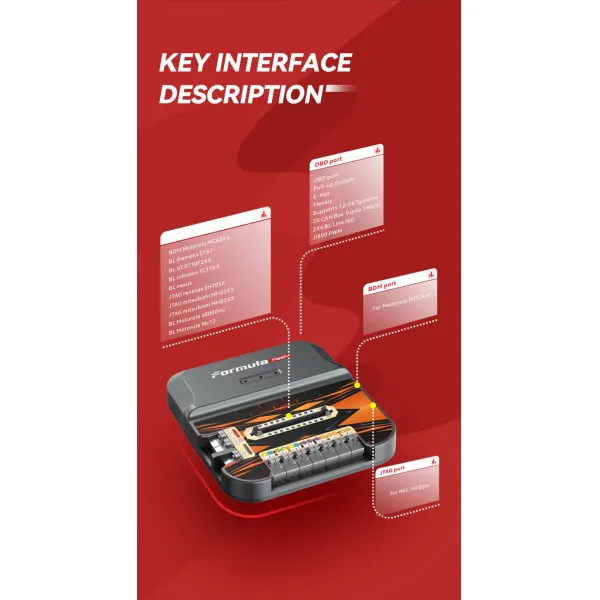 FormulaFLash ECU TCU Chip Tuning Programmer Supports Update Online New Protocols via Bench Boot Mode