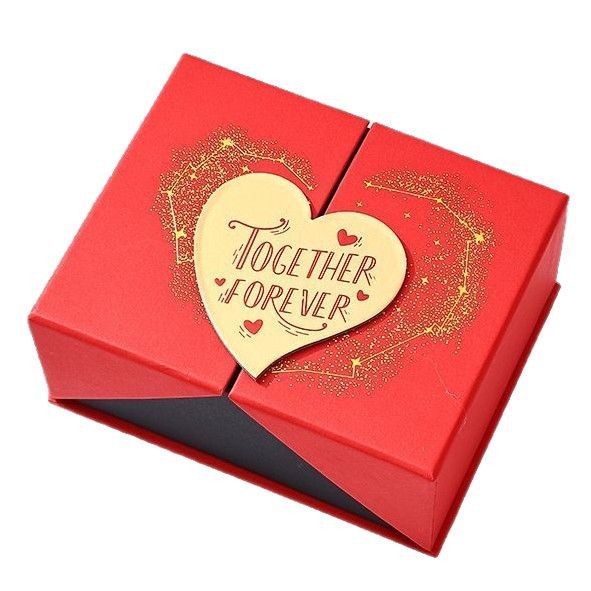Luxury Gift Box Heart Shape Valentines Day Packaging Cosmetics Perfume Presentation Premium Birthday Gift Box