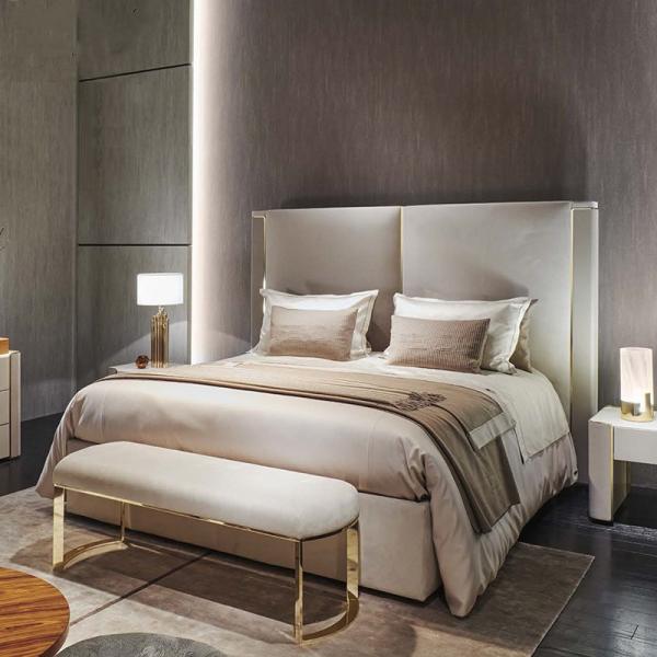 Armários na moda de mármore 0.6m modernos minimalistas da cabeceira de Nightstand 400mm
