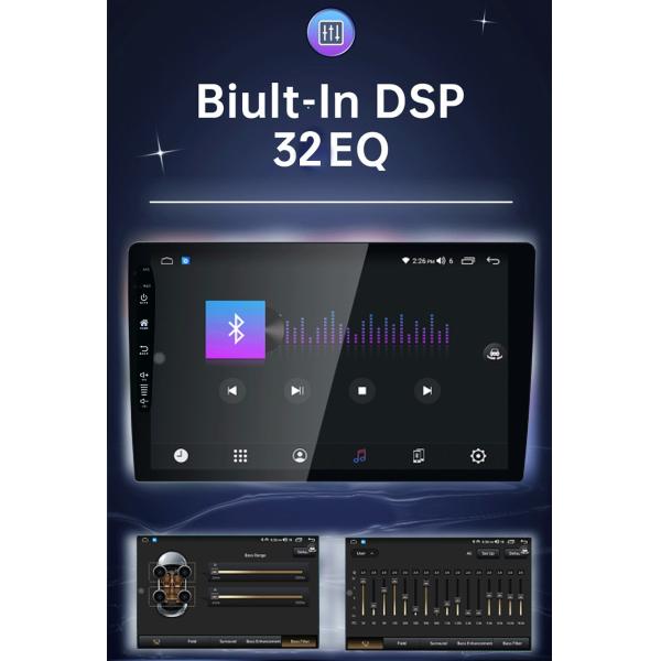 9 дюймовый авто DVD-плеер Android навигация с 6 128 ГБ 4G Wifi GPS Dsp Rds AM Двойной дини автомобильное радио