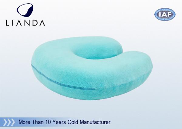 U Shaped  Travel Neck Pillow Built-in Elastic Strap Makes REACH RoHs