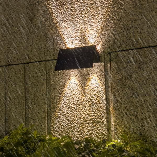 2800-3200K Color Temperature Solar Wall Lights for Outdoor Villa Courtyard Decoration