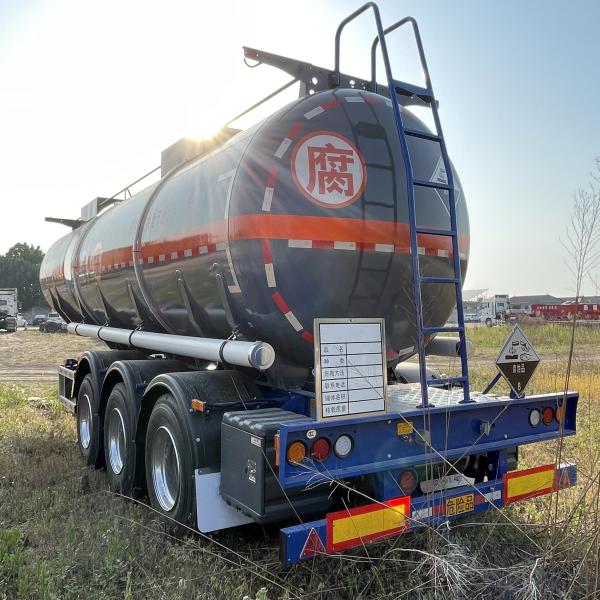 Chemical Transport Tank Trailer for Sodium Hypochlorite Max Payload 15001-20000 kg