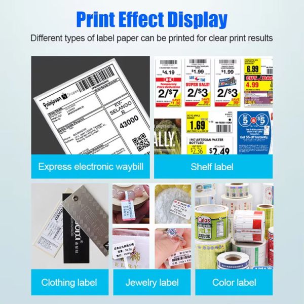 4 Inch Commercial Thermal Barcode Printer Marklife 160mm/s Fast Printing Shipping Label Maker