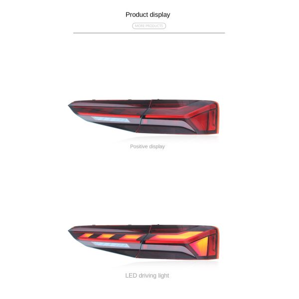 Demillon Rear Turn Taillights 2017-2020 for Audi A5 Taillight Assembly Modified with New LED Driving Lights