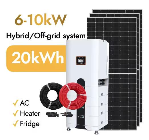 Hybrid All In One Solar Power System Complete 3 Phase Hybrid Solar Panel Energy System  Use Indoor Or Outdoor