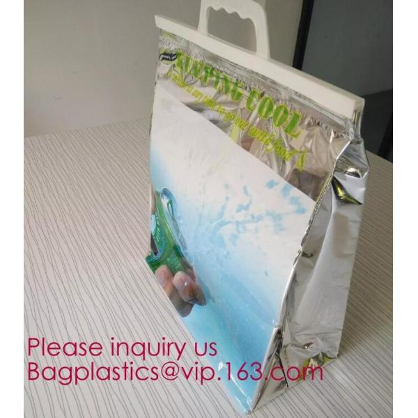 Aluminum Foil Food Use Disposable Cooler Bag Insulated Thermal Bag Organizer Storage Frozen Lunch Bag bagease bagplastic