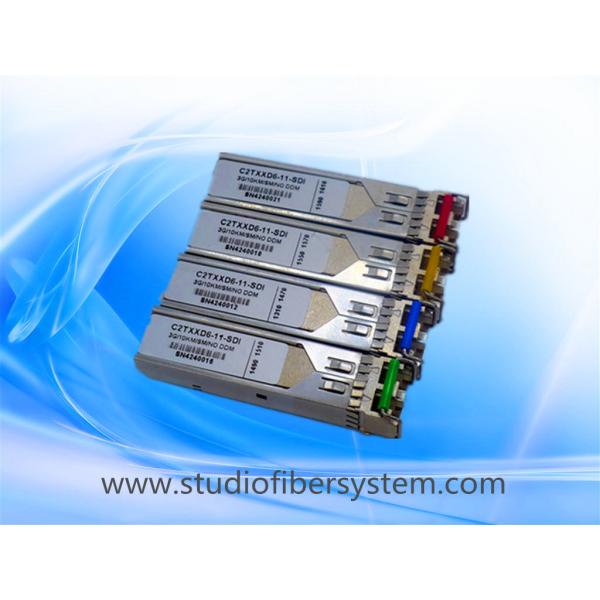 20KM dual broadcast 3G SDI Video SFP Optical Transceiver module for dual 1310nm wavelength over dual LC fiber