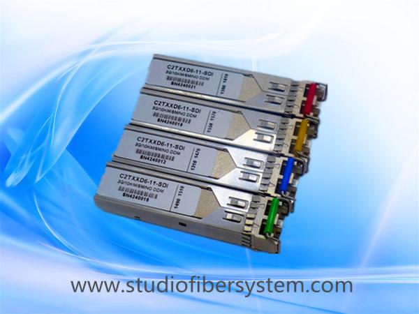 20KM dual broadcast 3G SDI Video SFP Optical Transceiver module for dual 1310nm wavelength over dual LC fiber