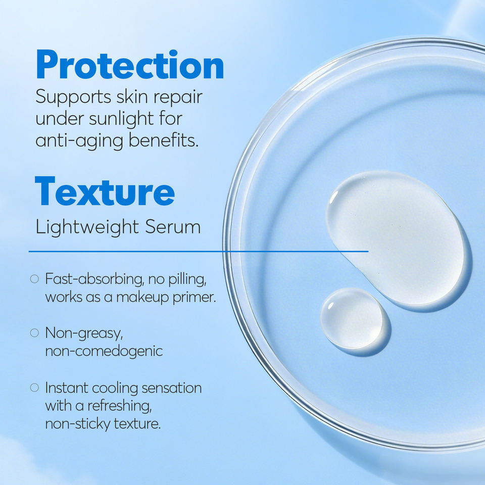 OEM ODM Korean skin care facial essence enzyme sunscreen SPF 50 PA cold ultraviolet protection hyaluronic acid facial essence