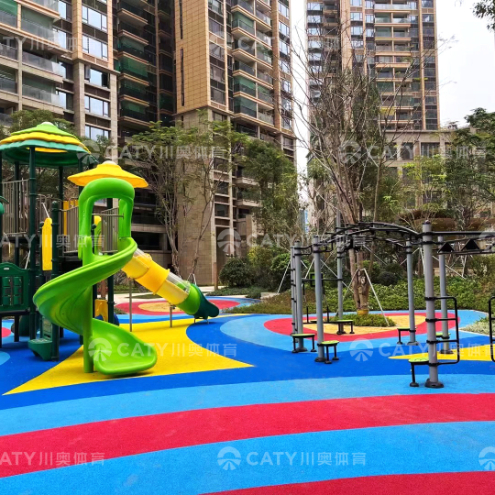 Anti-UV EPDM SBR Rubber Granules For Playground Rubber Mulch Soft Playground Flooring